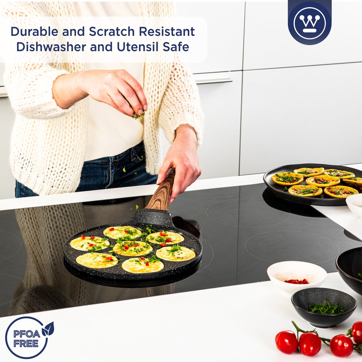 Black Marble Wood Serie - Pancakepan - Ø26 cm - Ø28 cm