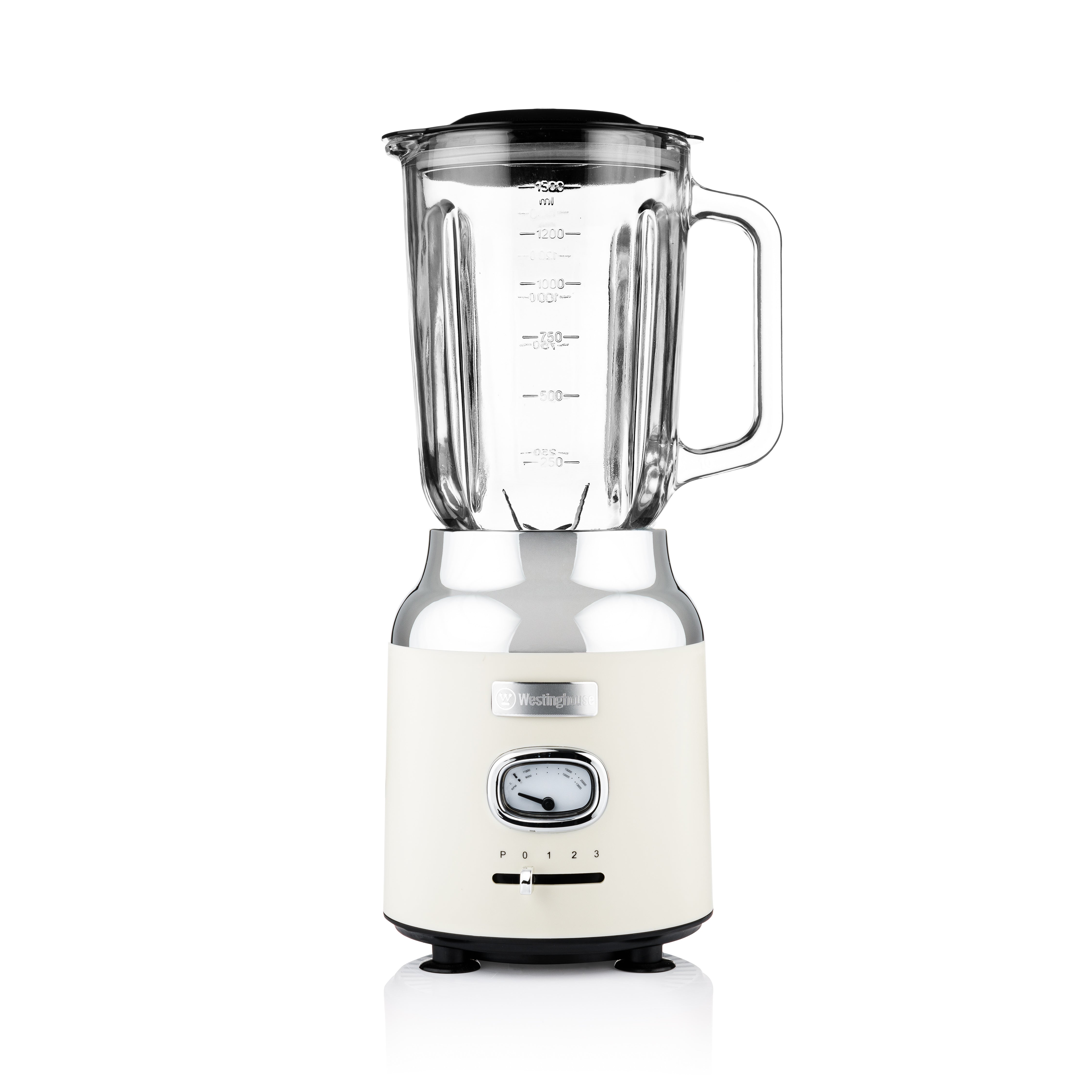 Westinghouse Retro Standmixer mit Glasbehälter (1,5 Liter) - Weiss