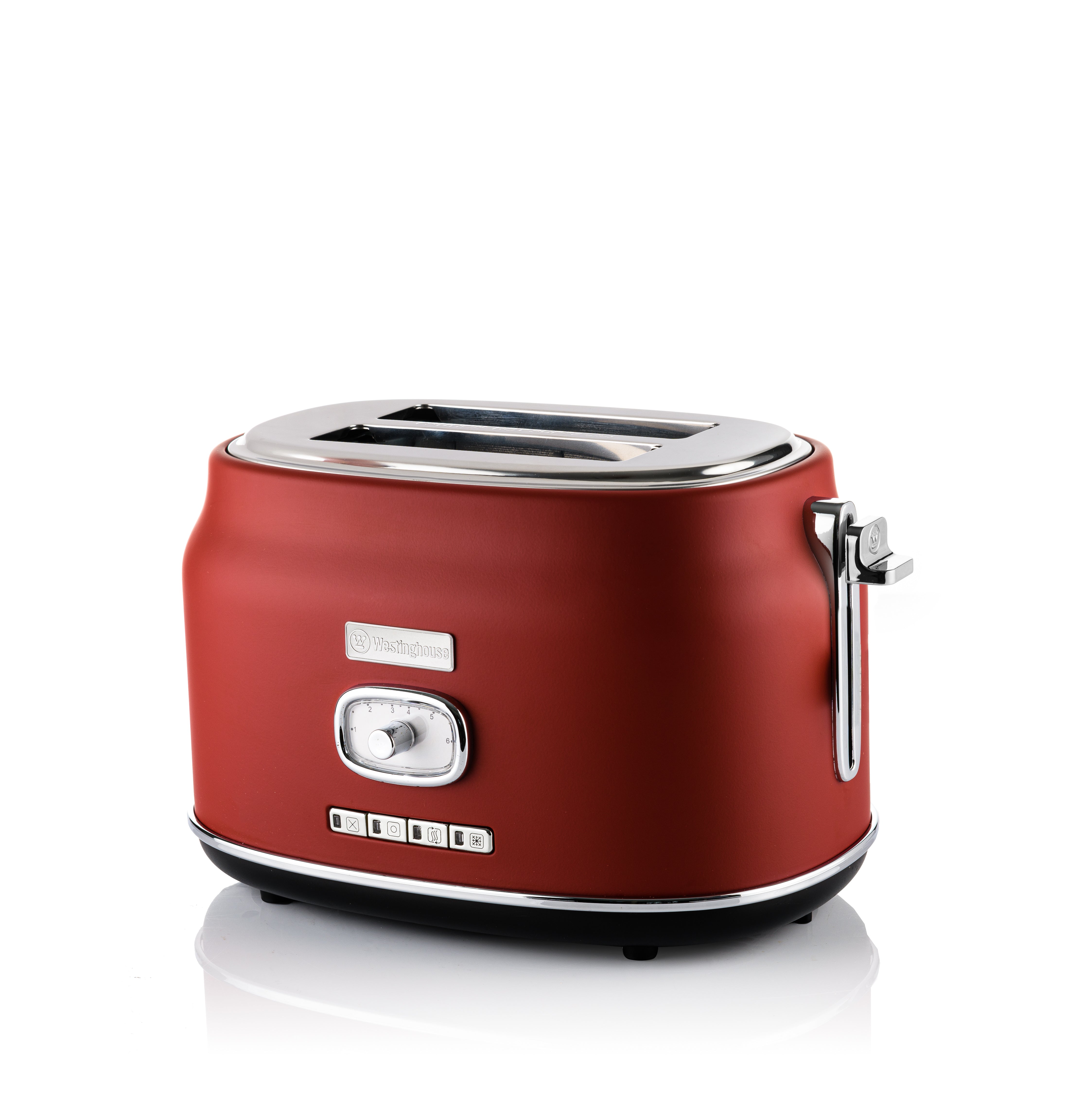 Westinghouse Retro Toaster - Grille-pain à 2 fentes - Rouge
