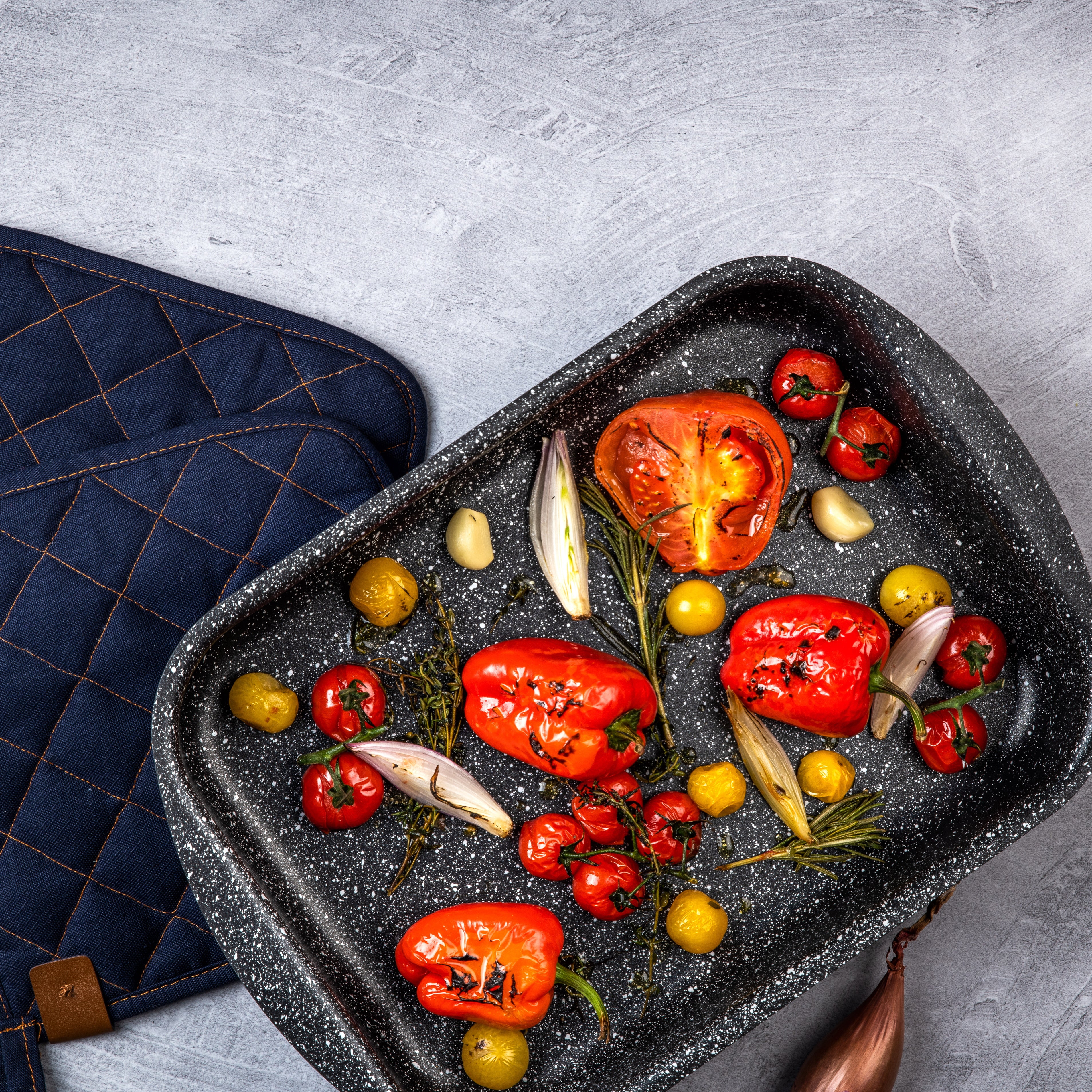 Black Marble Serie - Aluminium Roasting Tin - 25cm