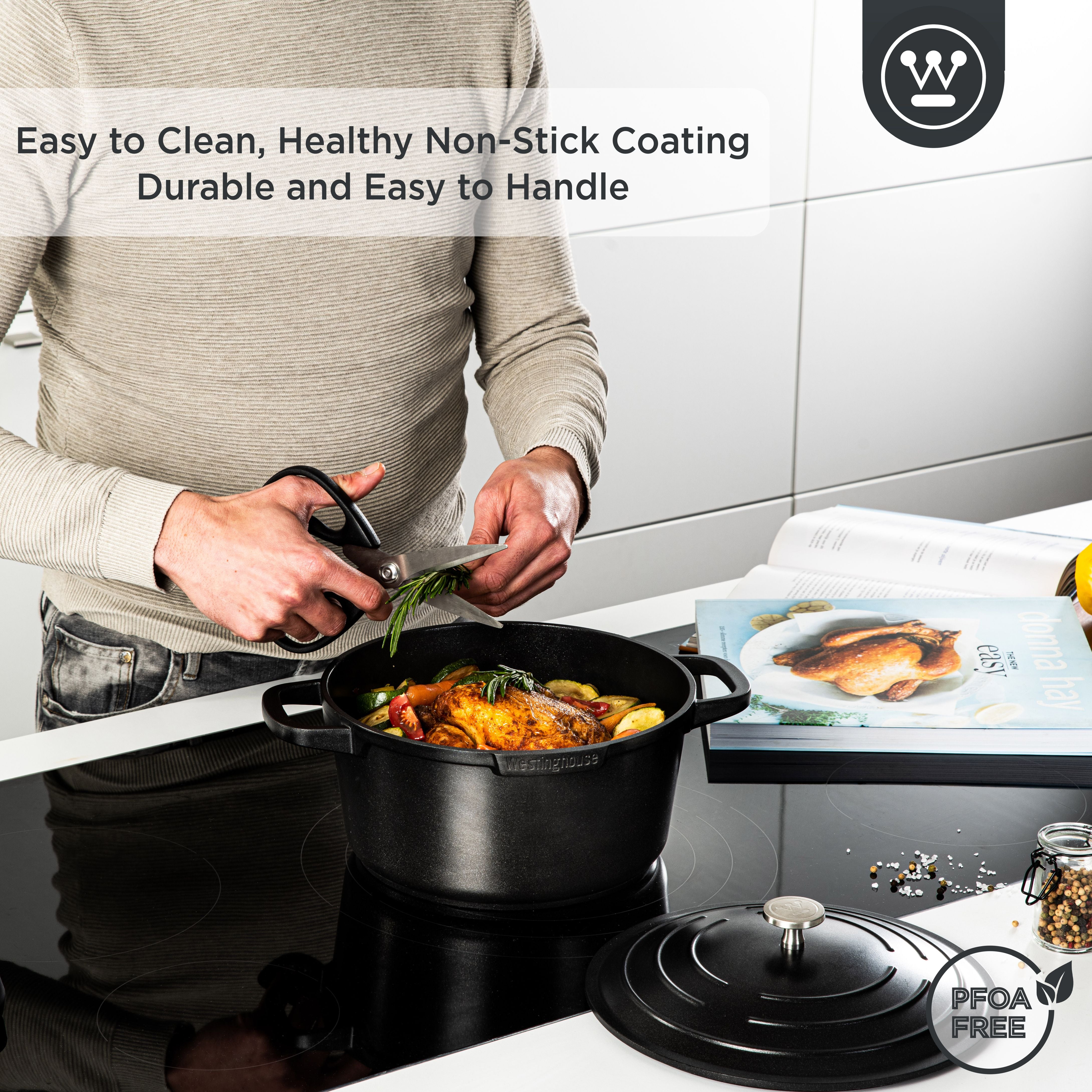 Westinghouse Performance Series Casserole à induction - 28cm - Noir