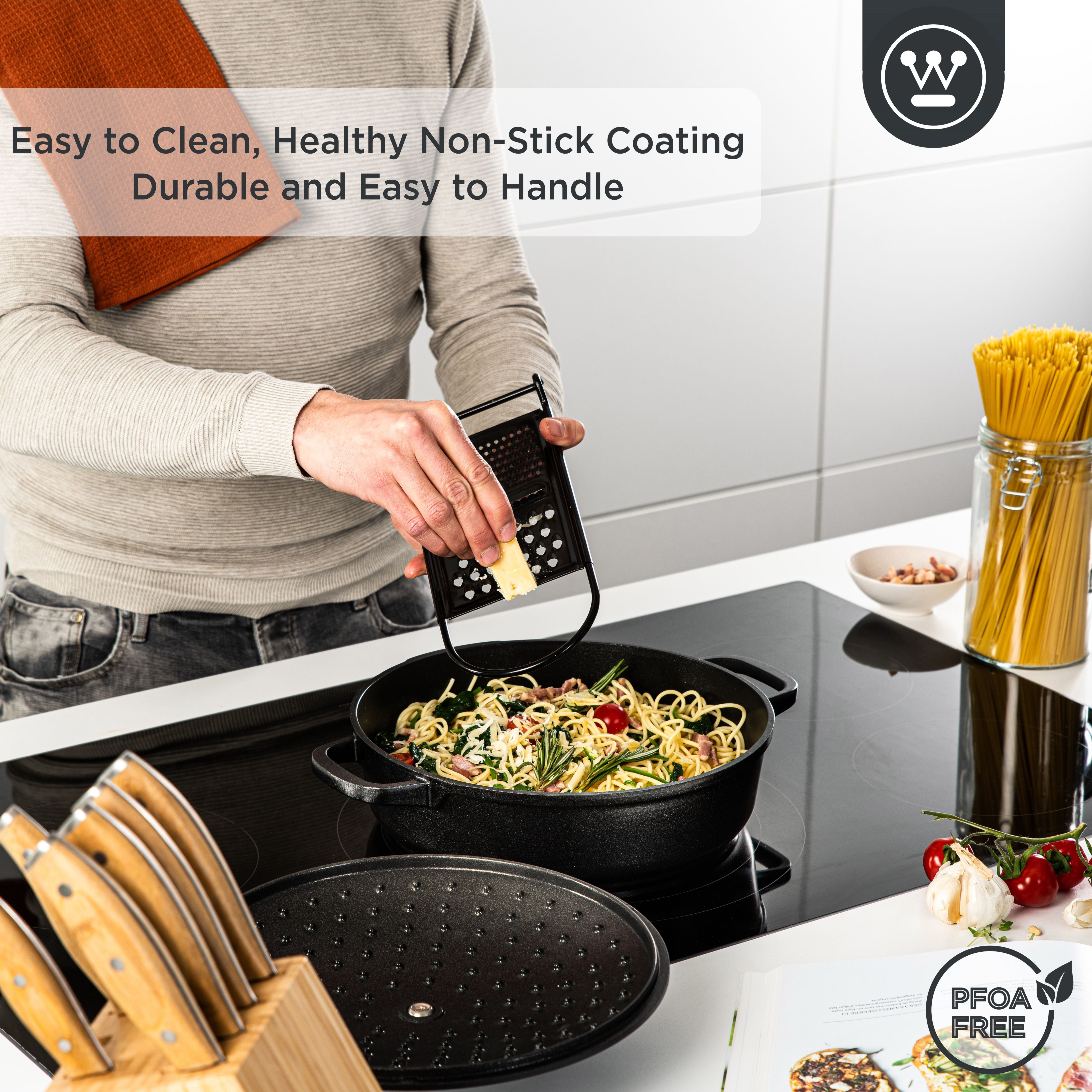 Performance Serie - Low Casserole w. Lid - Ø28cm - Black