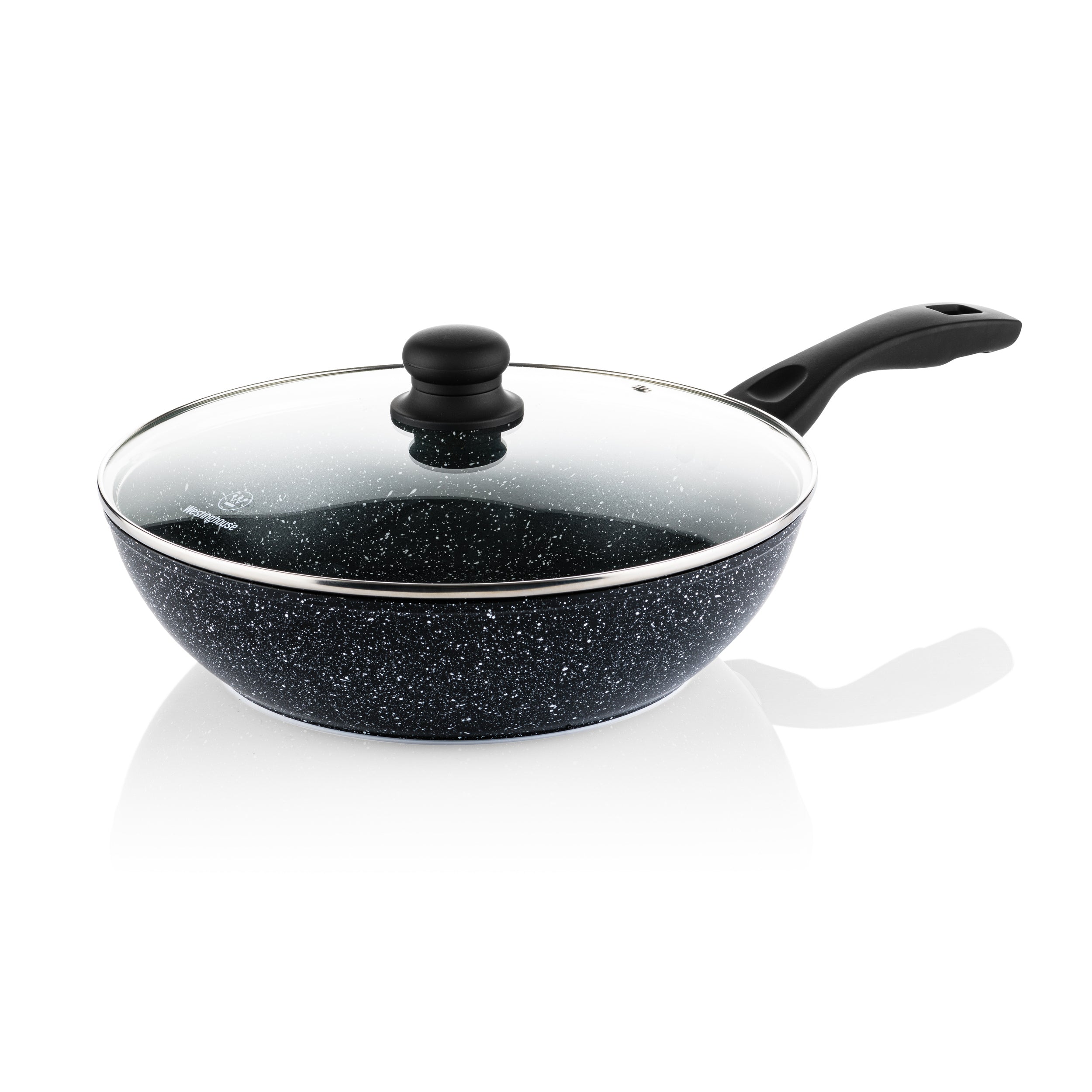 Black Marble Serie - Wok w. Glass Lid - Ø30 cm