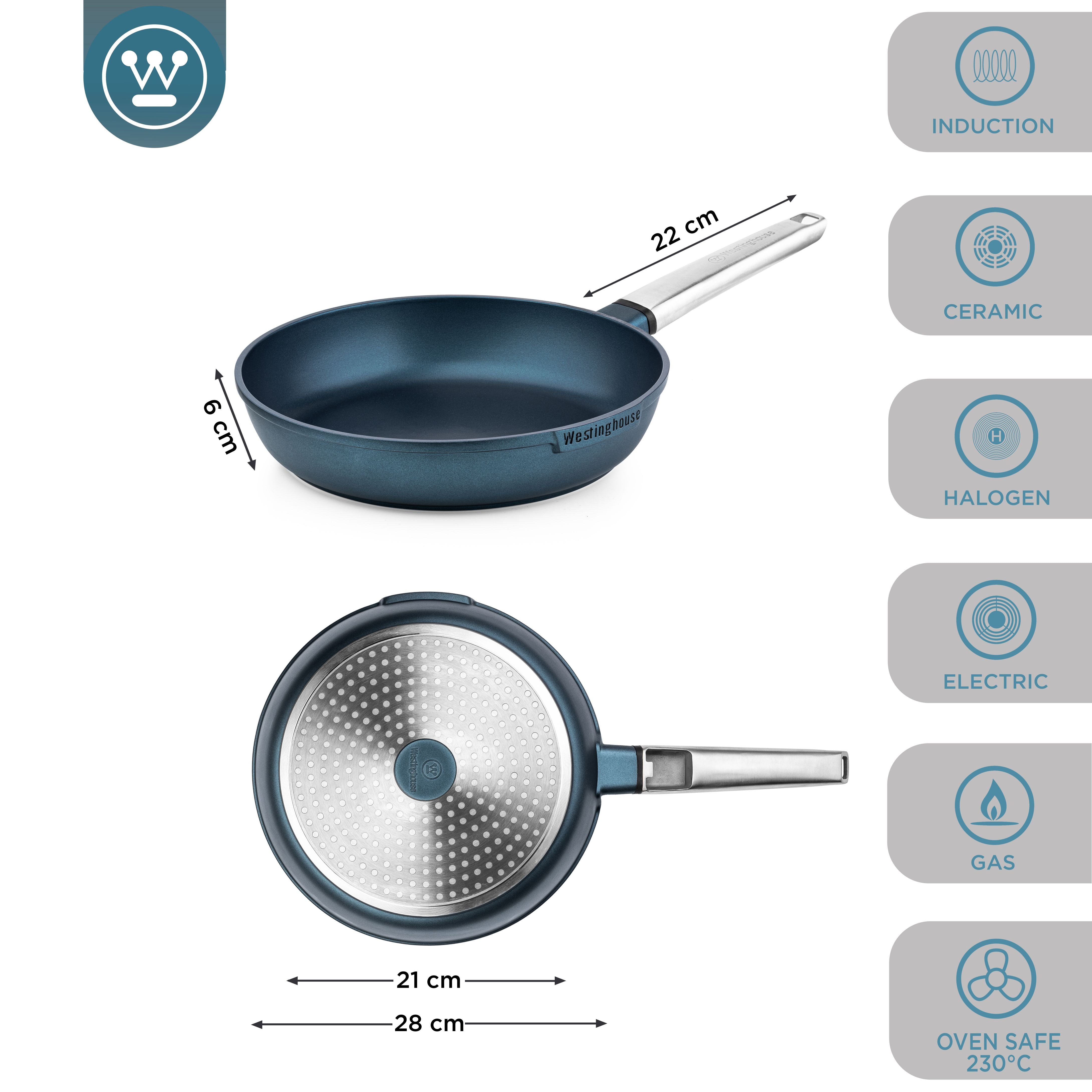 Westinghouse Performance Series Sarten Induccion Antiadherente - 28cm Sartén - Azul