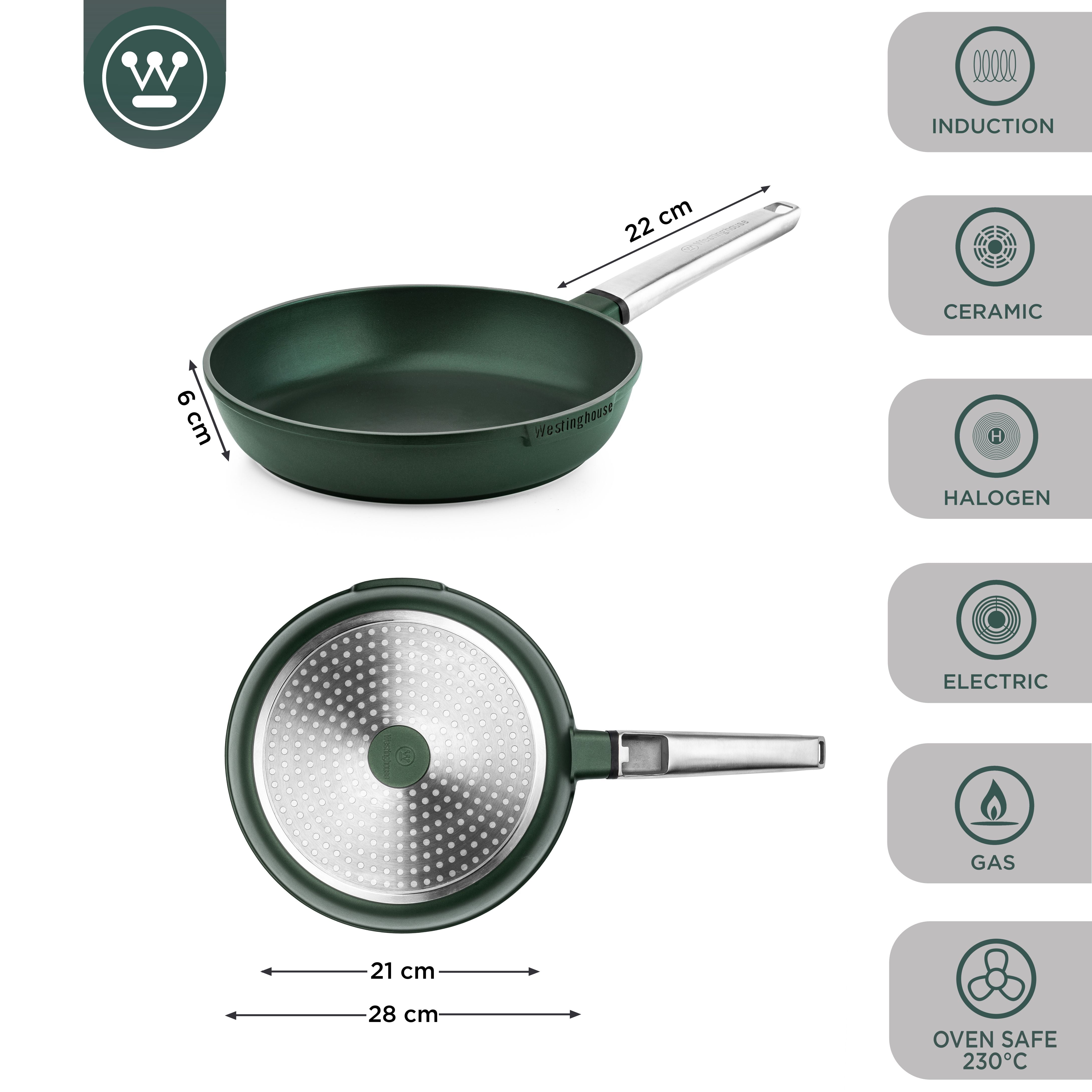 Westinghouse Performance Series Sarten Induccion Antiadherente - 28cm Sartén - Verde