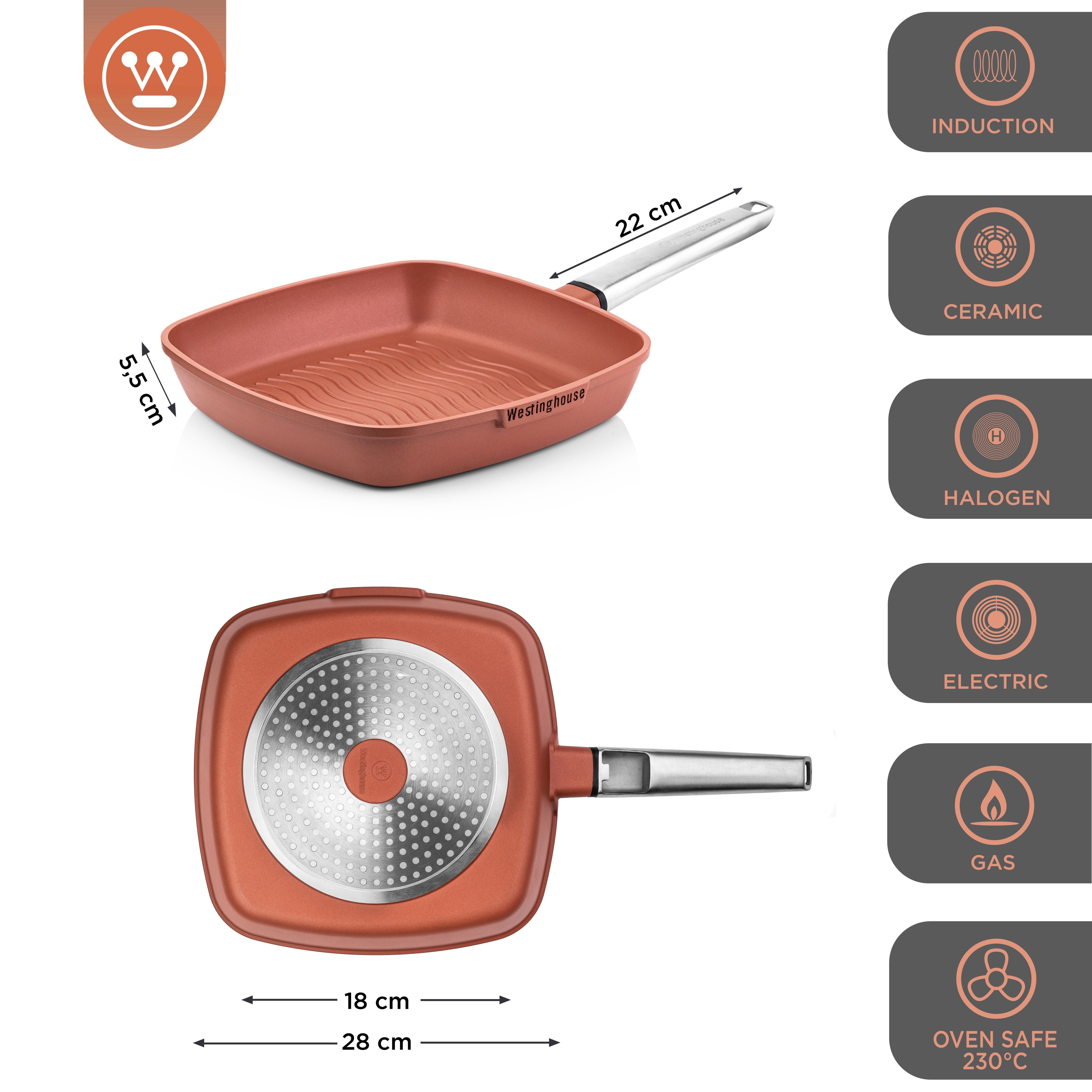 Performance Serie - Grillpan - Ø28cm - Red