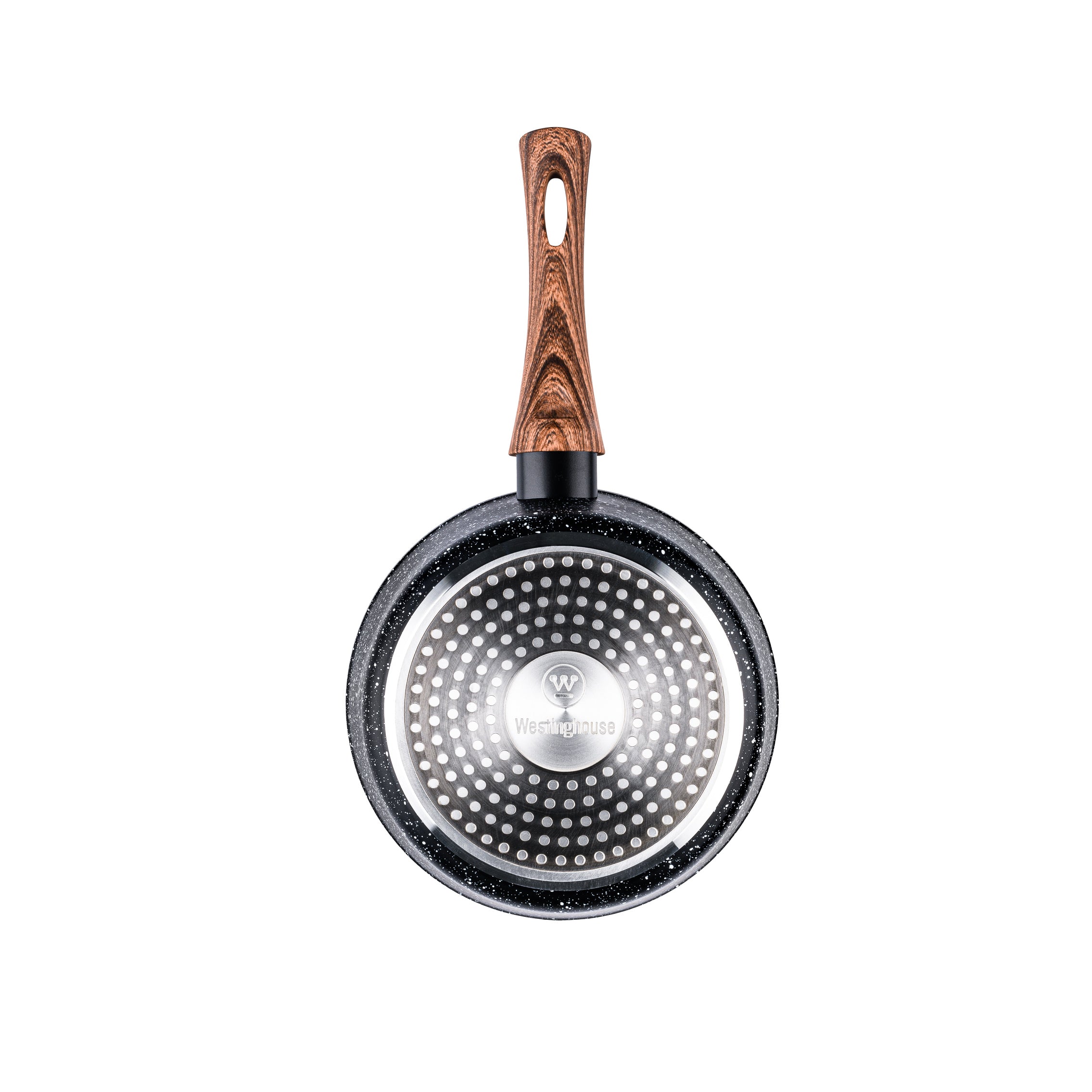 Westinghouse Padella per salse con coperchio 18 cm - Legno Marmo Nero