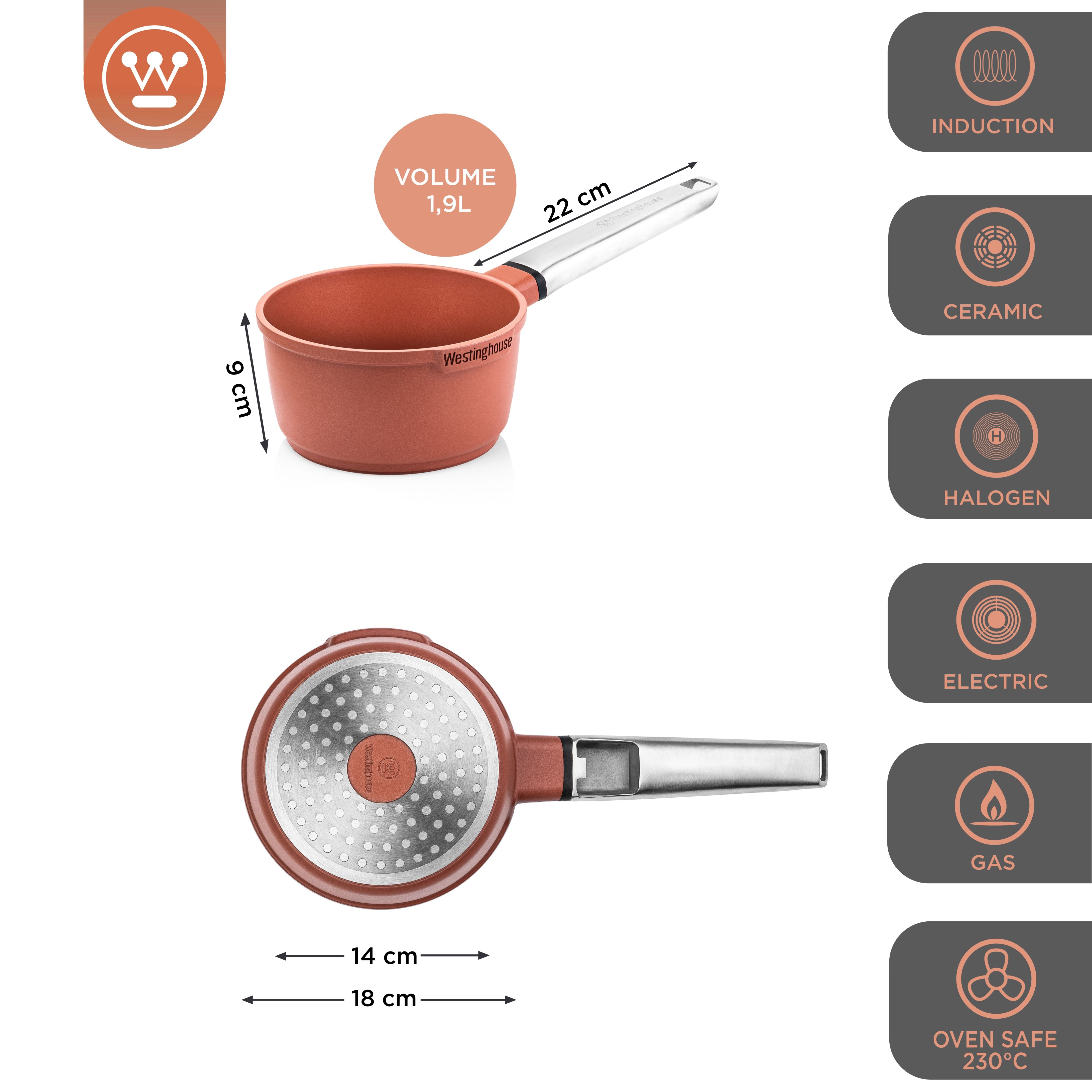 Performance Serie - Saucepan - Ø18cm - Red