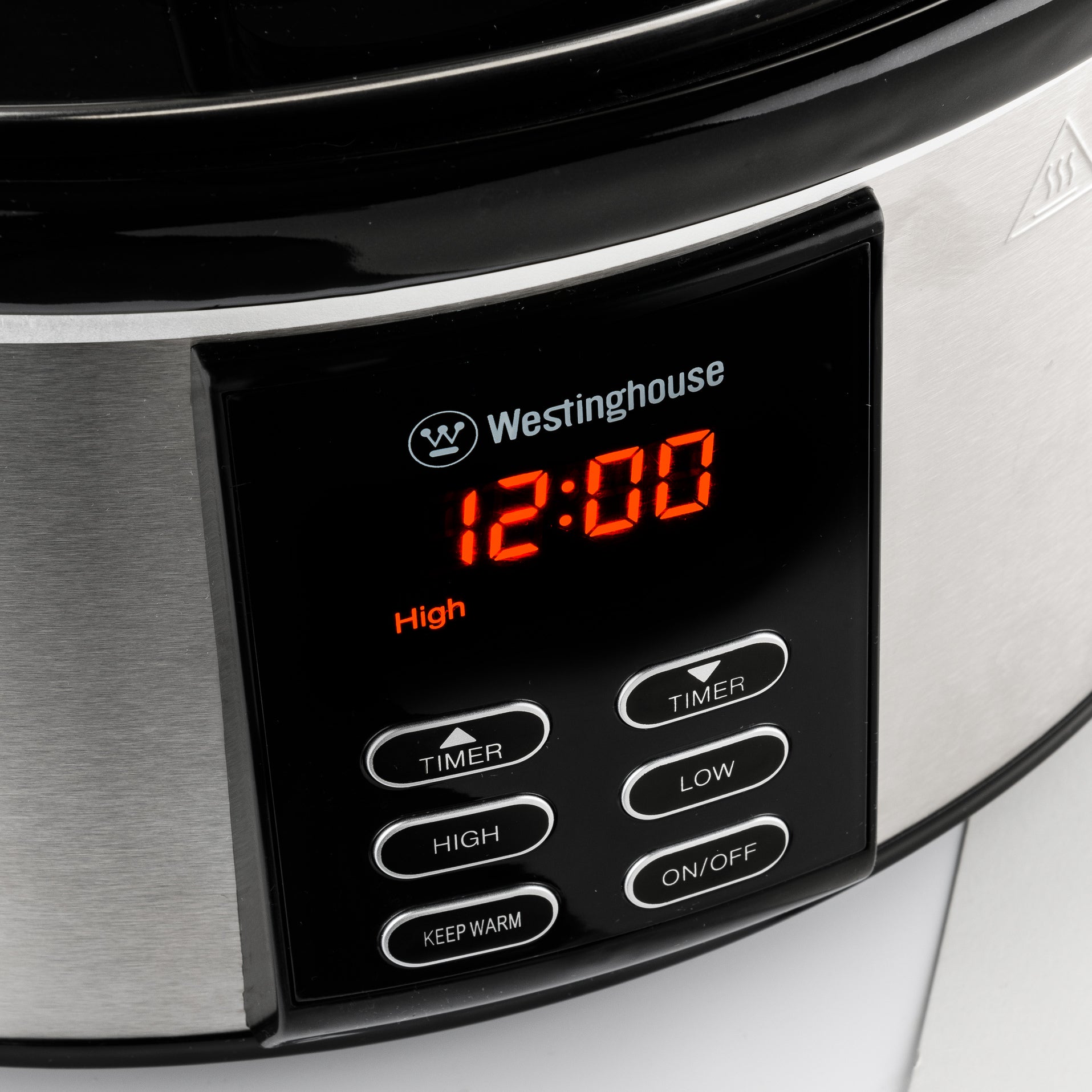 Westinghouse Slow Cooker 6,5 Liter - Schongarer Kochtopf aus Edelstahl