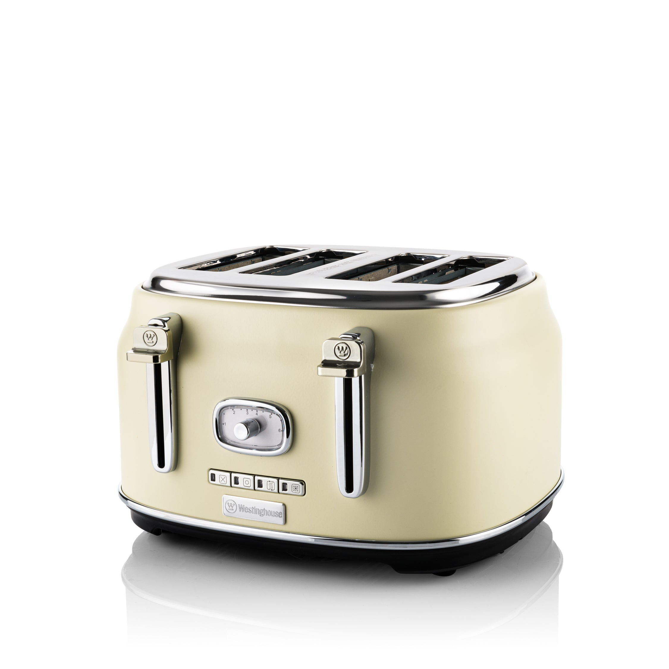 Westinghouse Retro Toaster - 4 Scheiben - Weiß
