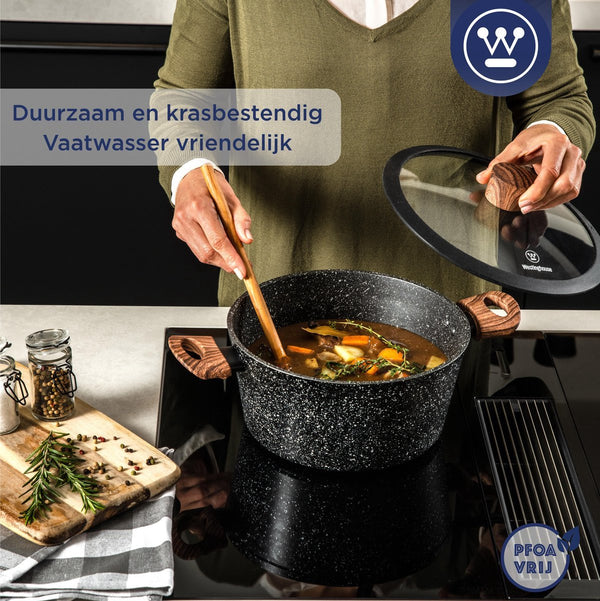 Westinghouse Pannenset - Speciale Editie Wokpan 30cm + Koekenpan 30cm + Braadpan 28cm