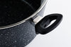 Westinghouse - Pannenset - Wokpan 30cm + Koekenpan 30cm + Braadpan 28cm - Zwart Marmer - Geschikt voor alle warmtebronnen inclusief inductie
