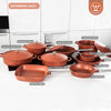 Westinghouse Pannenset - Performance Series koekenpan 24cm + koekenpan 28cm - Rood - Geschikt voor alle warmtebronnen inclusief inductie