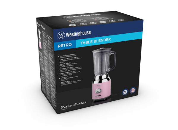 Retro Serie - Food Blender - 600W - 1,5L - Pink