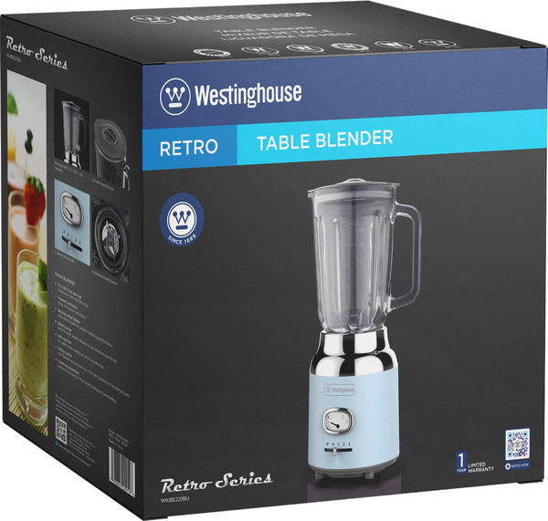 Retro Serie - Food Blender - 600W - 1,5L - Blue