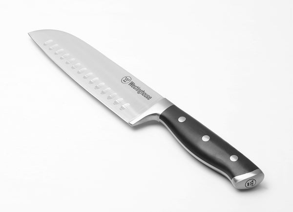 Westinghouse - Couteau Santoku Japonais - Noir Acier Inoxydable