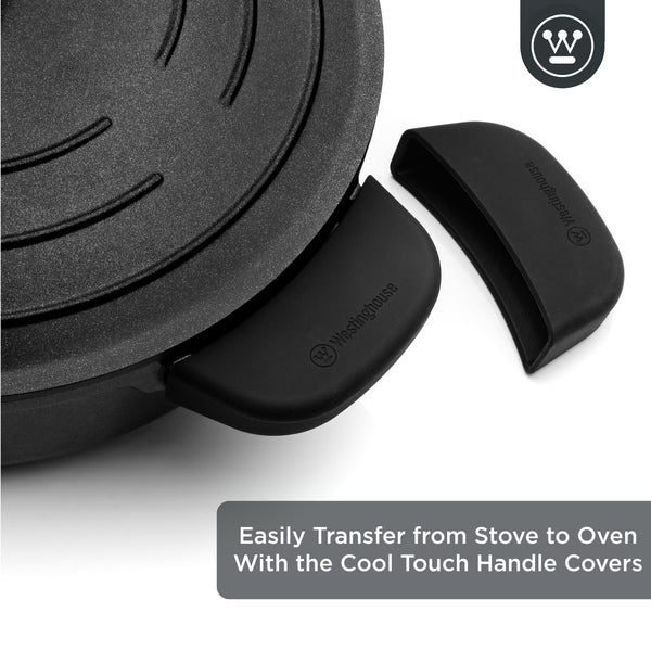 Westinghouse Performance Series Cacerola Induccion - 24 cm Cazuela Antiadherente - Nero