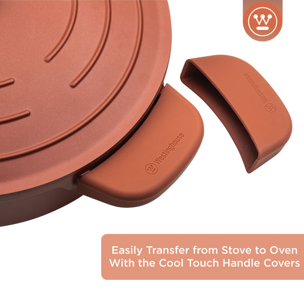 Westinghouse Performance Series Cacerola Induccion - 24 cm Cazuela Antiadherente - Rojo