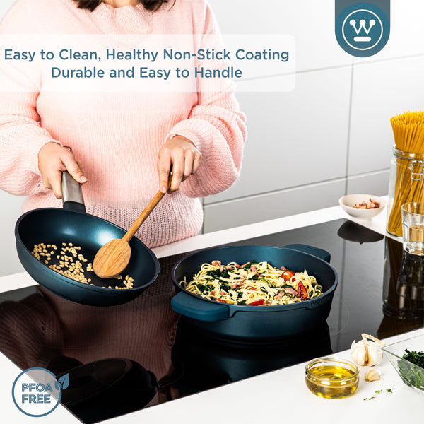 Westinghouse Performance Series Casseruola - 32 cm Padella Bassa - Blu