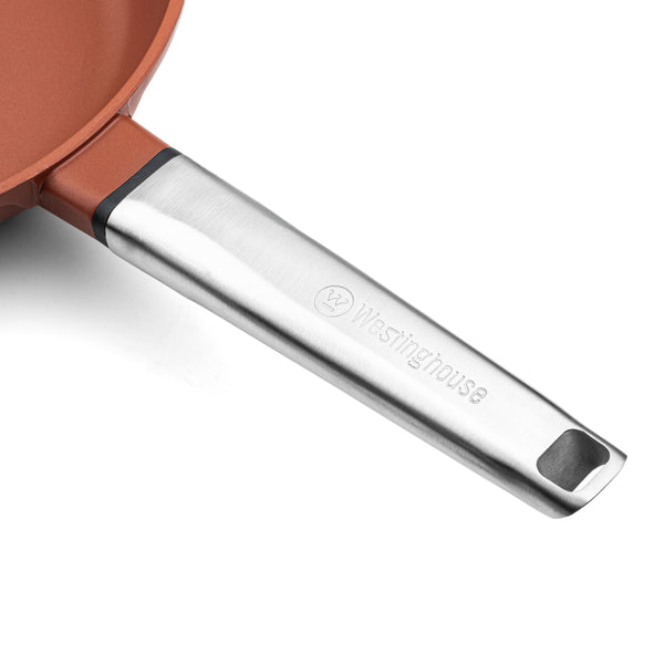 Westinghouse  Padella Wok - Wok da 28 cm con coperchio - Rosso