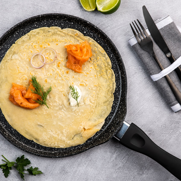 Westinghouse Poêle à crêpes 28 cm Noir Marbre 