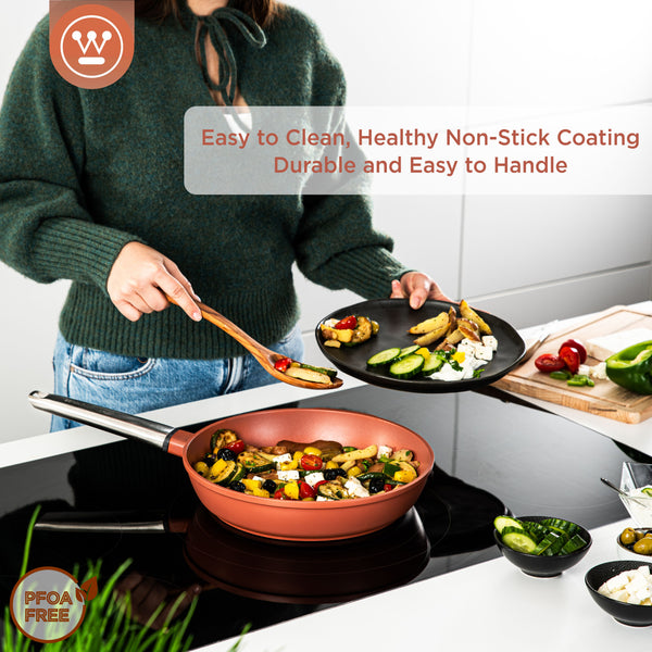 Westinghouse Performance Series Poêle à frire à induction 24 cm - Rouge