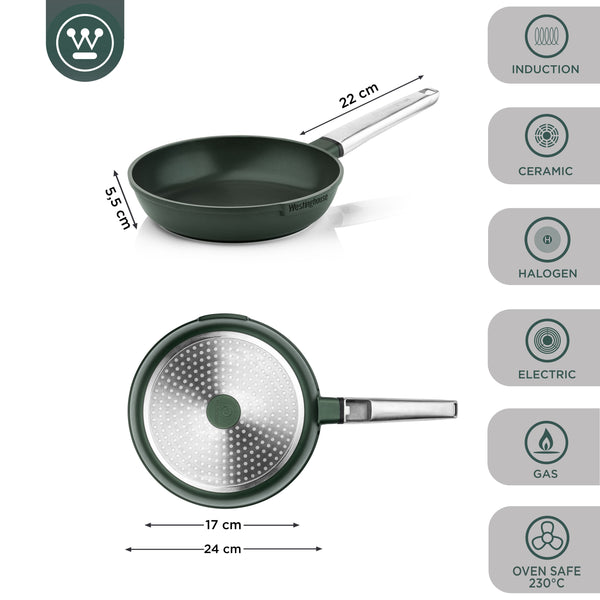 Westinghouse Performance Series Padella a induzione 24 cm - Verde