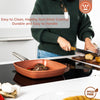 Westinghouse Performance Series Sartén grill - 28 cm Sartén steak para inducción - Rojo
