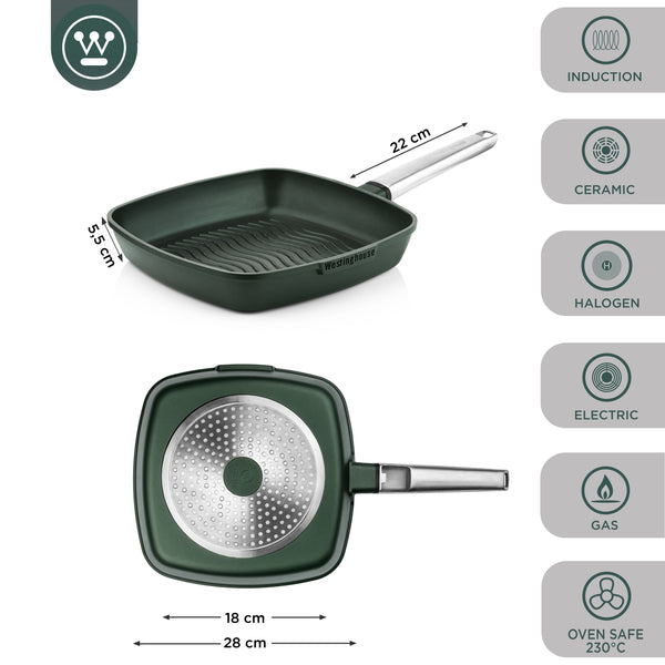 Performance Serie - Grillpan - Ø28cm - Green