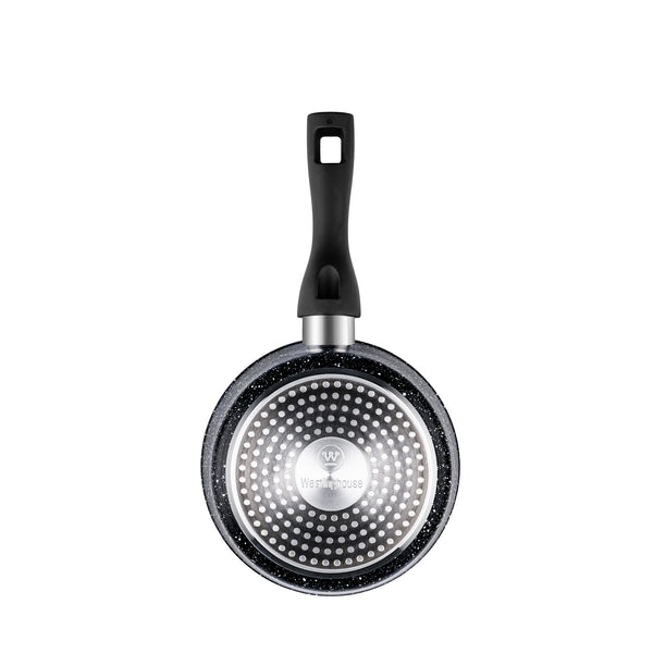 Westinghouse Petite Casserole avec manche 18 cm - Noir Marbre 