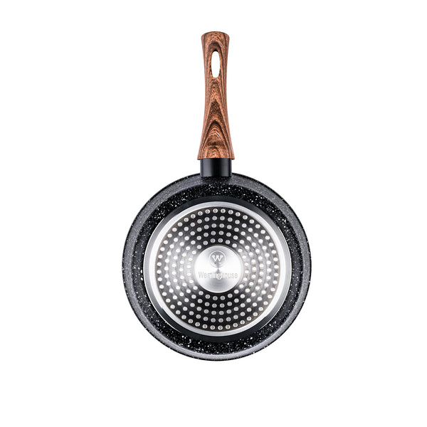 Westinghouse Padella per salse con coperchio 20 cm - Legno Marmo Nero