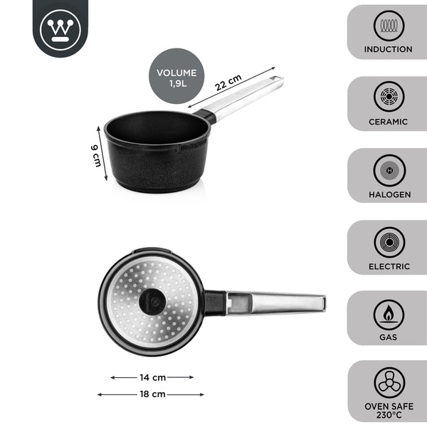 Performance Serie - Saucepan - Ø18cm - Black