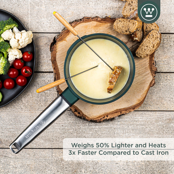 Westinghouse Performance Series Petite Casserole - 18cm Casseroles en Fonte d'Aluminium Poids Léger - Vert