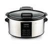Westinghouse Slow Cooker with Removable Ceramic Pan 6 Liter - Stainless Steel
