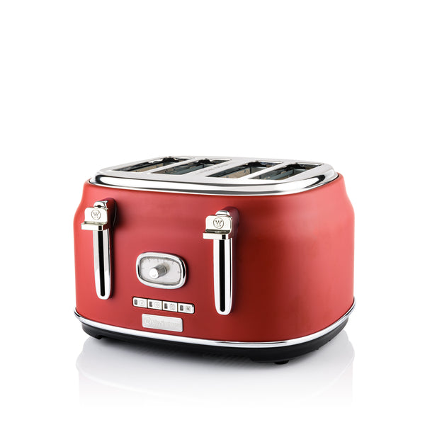 Retro Serie - 4 Slice Toaster - 1750W - Red
