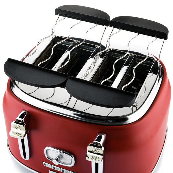 Retro Serie - 4 Slice Toaster - 1750W - Red
