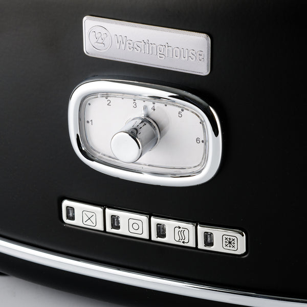 Westinghouse Retro Toaster - Grille-pain à 2 fentes - Noir