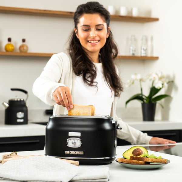 Westinghouse Retro Toaster - Grille-pain à 2 fentes - Noir